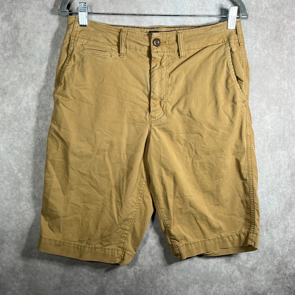 American Eagle Shorts Mens 30 Brown Next Level Flex Bermuda Flat‎ Front Casual